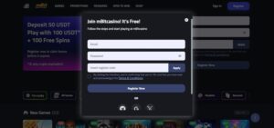mBitcasino register