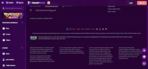 Trustdice innskudd og uttak