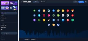 Wolfbet innskudd og uttak