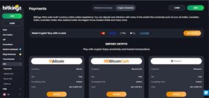 BitKingz innskudd og uttak