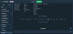 Duelbits innskudd og uttak