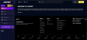 Justbit innskudd og uttak