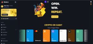 Whale.io innskudd og uttak