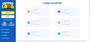 Innskudd og uttak hos Crypto Loko Casino